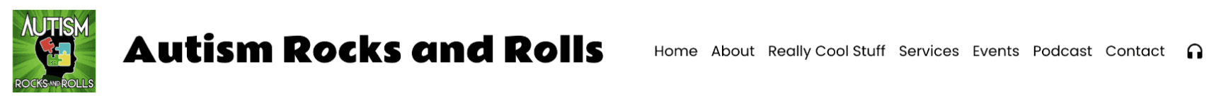 Old navigation bar with eight small, crowded text links beside the logo